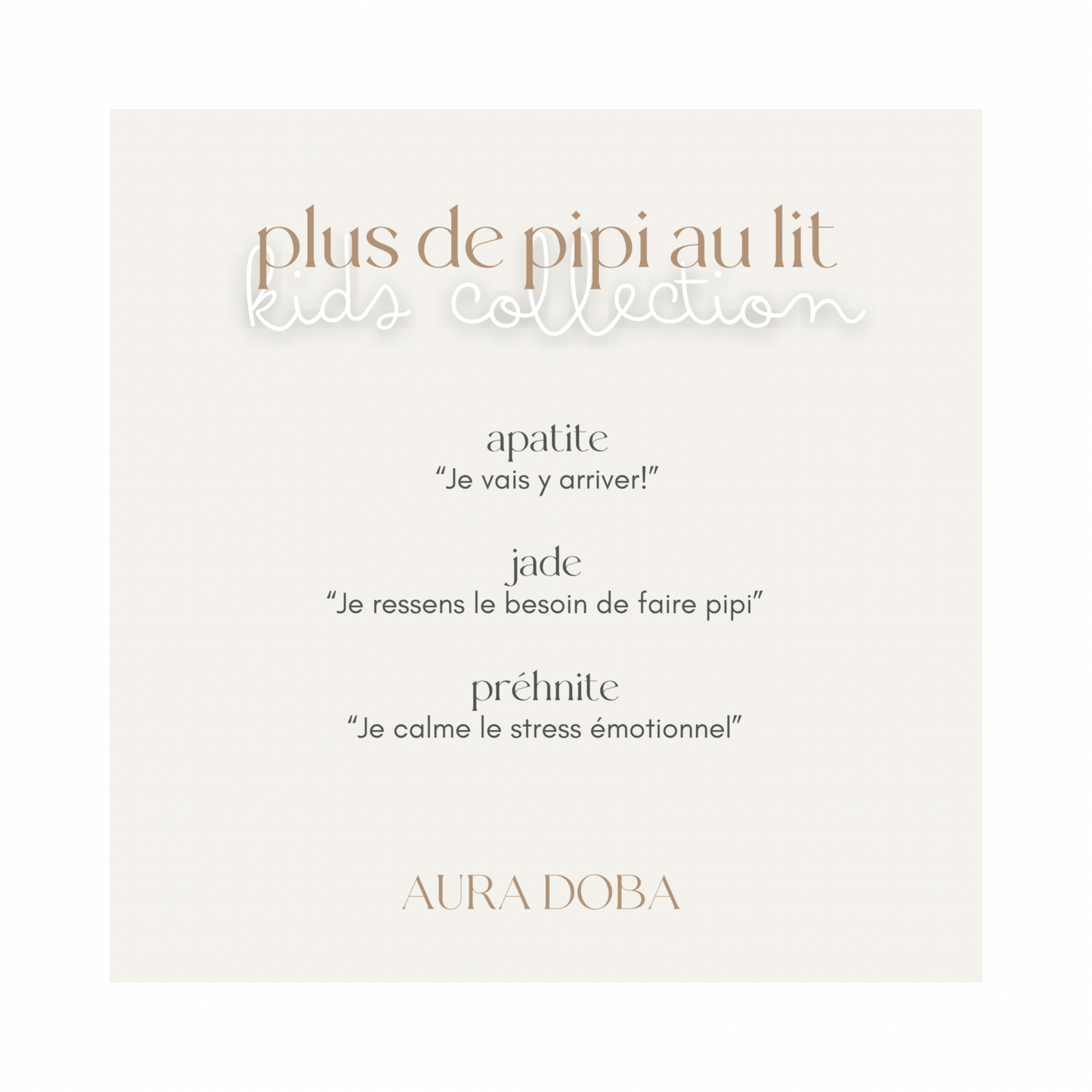 Kids Collections - L'Énurésie