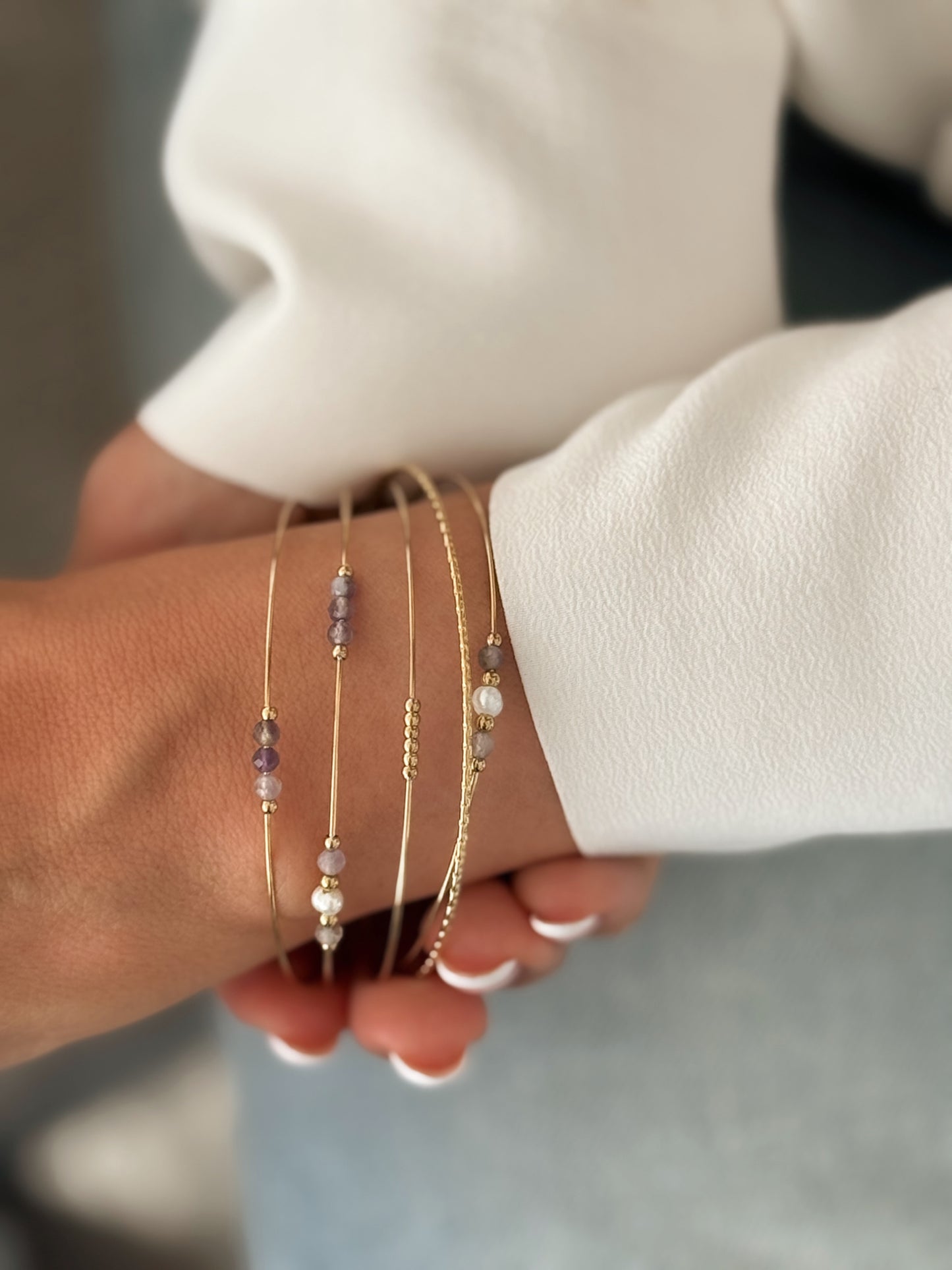 Le Bracelet Olga en Améthyste