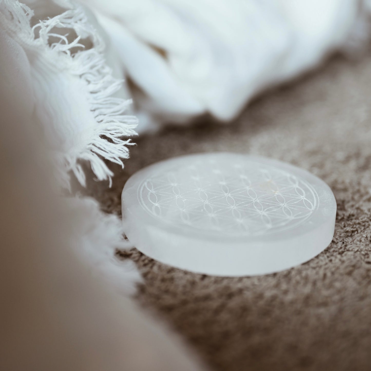 Fleur de Vie en Sélénite