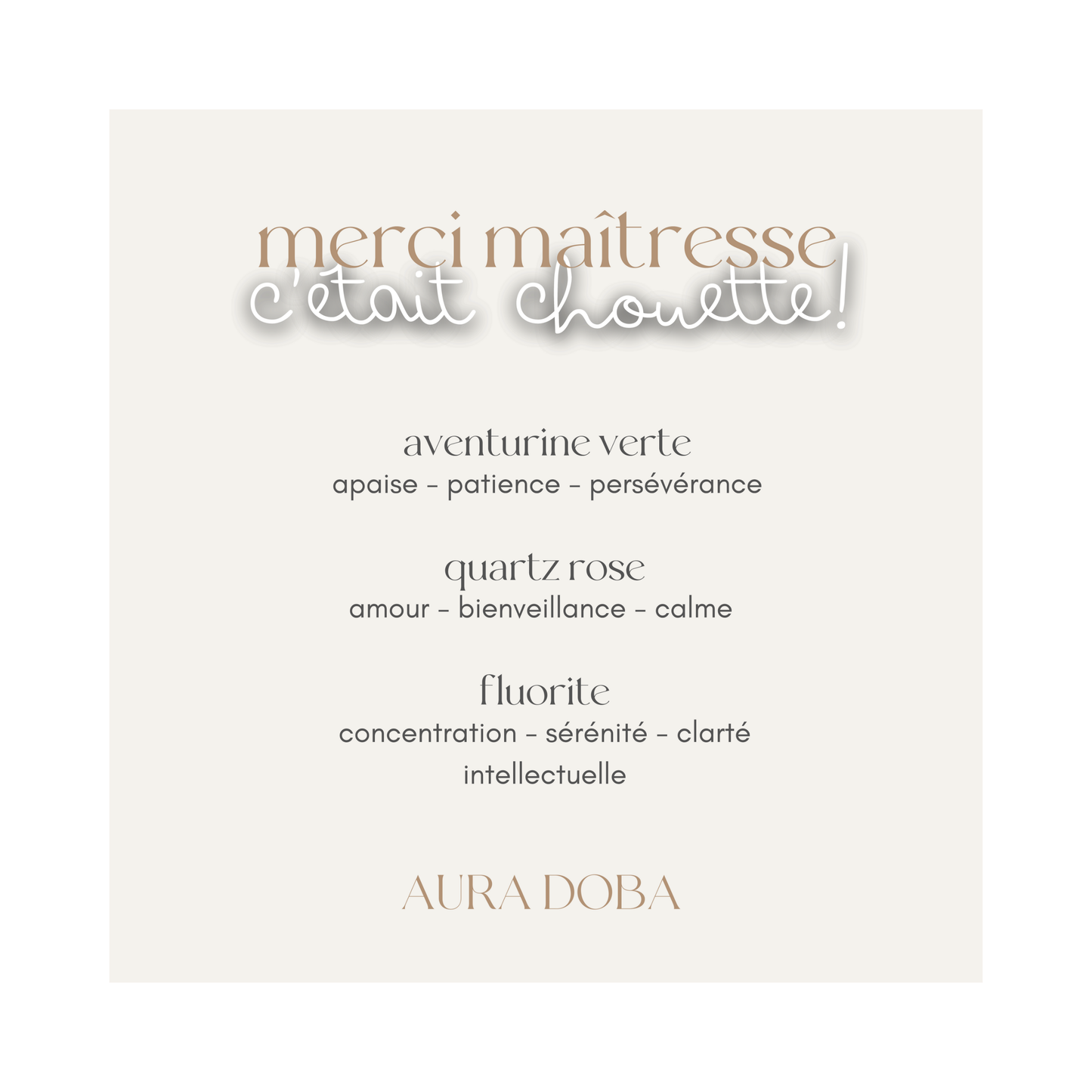 Kids Collection - Merci maîtresse